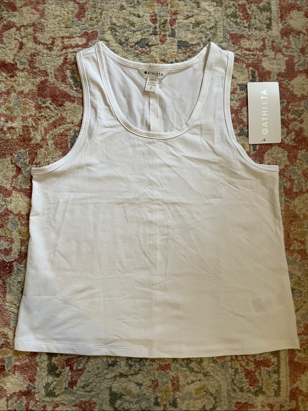 Athleta Women’s White Scoop Tank Size Small